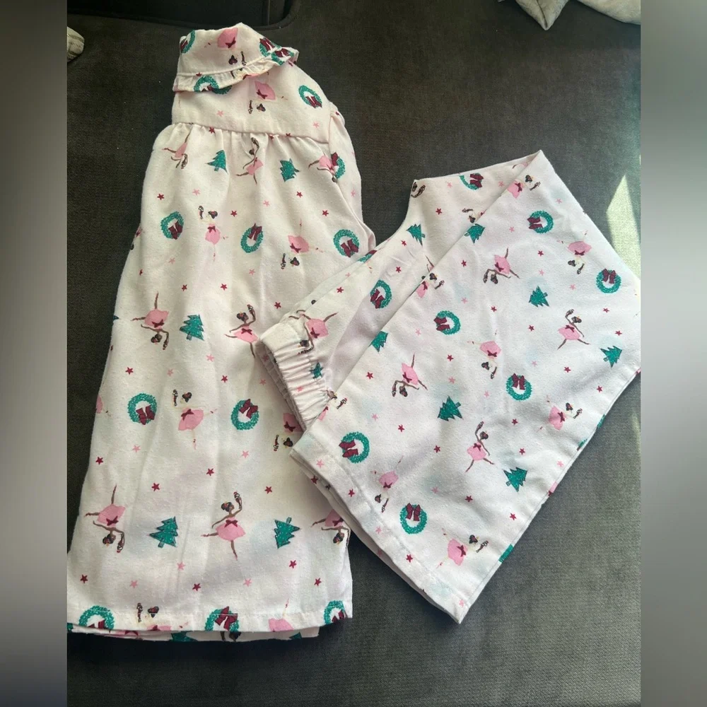 Janie and Jack Pink Starry Pajama Set